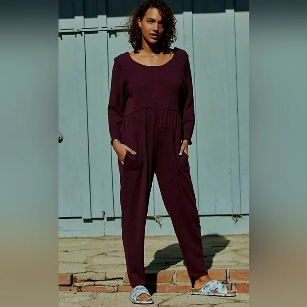 FP Beach Breaking Free Knit Jumpsuit Onepiece olive sage green - Picture 2 of 15